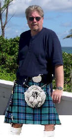 No this picture is not real! It is a picture of me and a kilt from an on-line shopping site.  But it looks kind of real doesn't it.